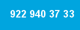 922 940 37 33 922 940 37 33